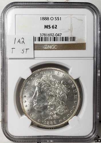 1888-O モーガン・ダラー VAM 1A2!- NGC MS 62!! -トップ 100 セット!!! 105,875円