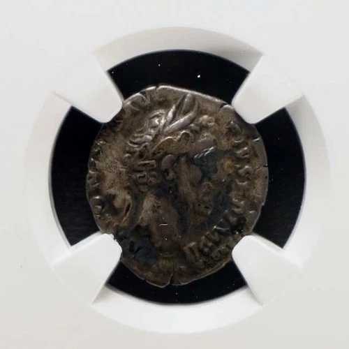 ローマ帝国 アントニヌス・ピウス AD 138-161 AR デナリウス NGC F