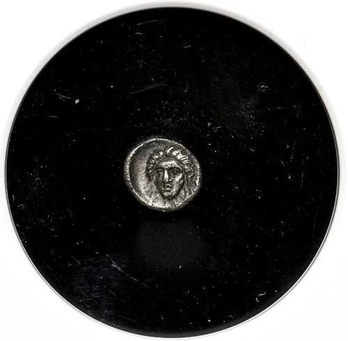 カリア、サトラップ。ヘカトムヌス、紀元前 392 ～ 377 年。シルバーテタルテモリオン、NGC VF