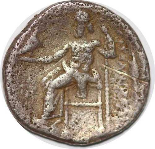 T9939 アレクサンダー大王のギリシャのテトラドラクマ金貨または死後銀貨 - F 提供-