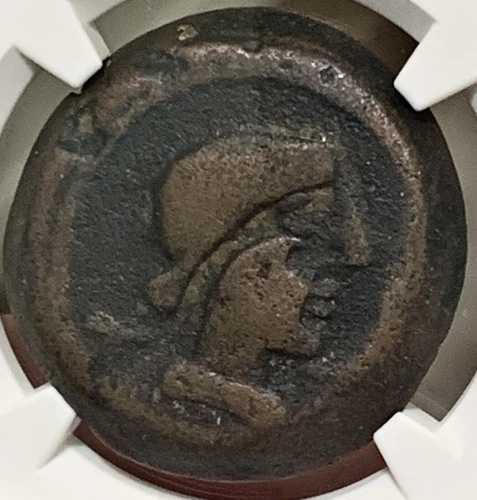 スペイン カルブラ AE As (AE33) 紀元前1世紀 女性用竪琴 NGC F