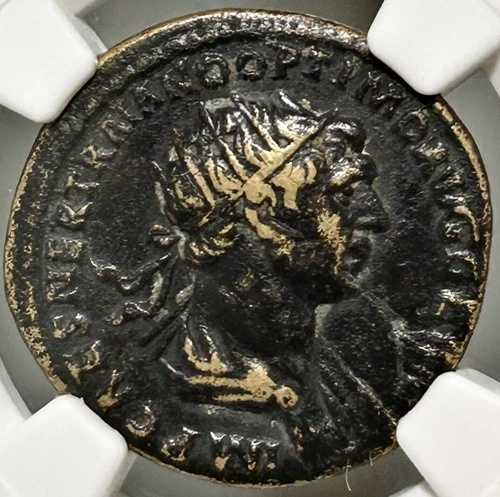 トラヤヌス帝 AE As ローマ発行 アンティオキア AD 98-117 NGC VF