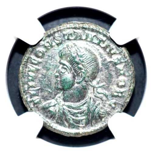 コンスタンティヌス 2 世、AD 337-340、AE 3、BI NUMMUS、NGC 認定、(694)｜WORLD RESOURCE【QUEEN店】