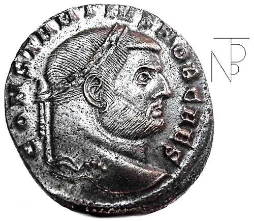 古代帝国ローマ（コスタンツォ・クロロ） Follis-ROME- 52,140円
