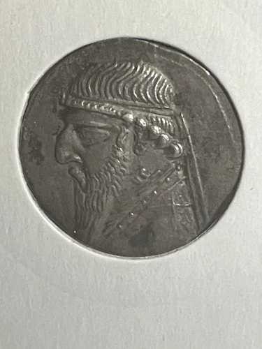 パルティア ドラクマ 古代ササン朝銀貨 ミトラダテス2世