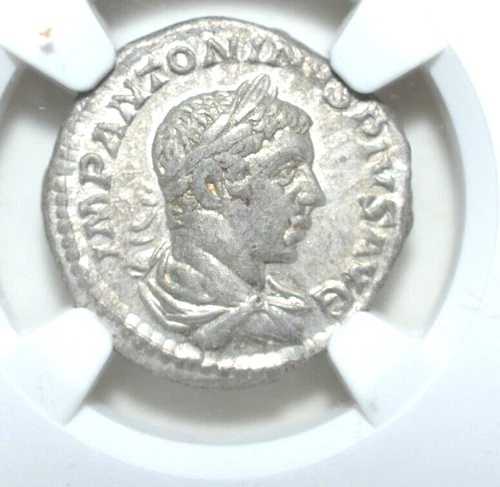 エラガバルス、AD 218 - 222、シルバー デナリウス、NGC--- # 7 #-