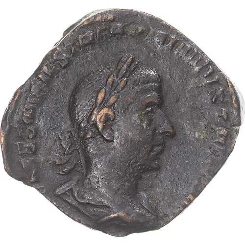 [#346033] コイン、Trebonianus Gallus、Sestertius、251-252、ローマ、EF、ブロンズ、RIC:1