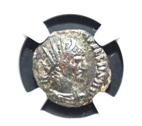 クインティルス、AD 270、BI DOUBLE DENARIUS、NGC----538---