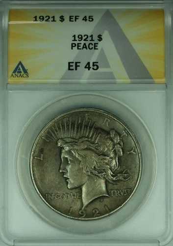 1921年 ピースシルバードル S$1 ANACS EF-45 (45B)