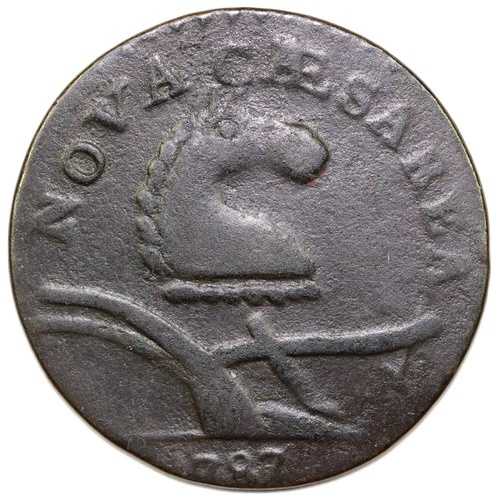 1787年 M.56-N キャメルヘッド ニュージャージー植民地銅貨