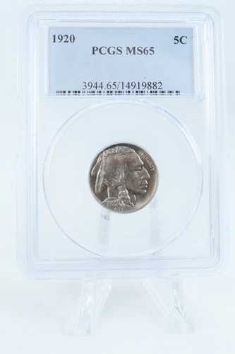 1920-P PCGS MS65 バッファローニッケル ビジネスストライク 5C