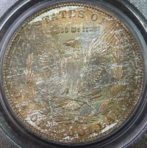 1902-O モルガン銀貨、PCGS MS-64 **トーン加工**
