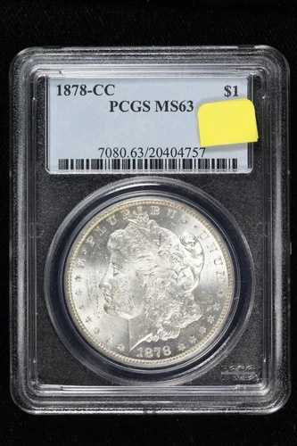 1878-CC モルガン・ダラー PCGS MS 63 48BA