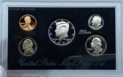 1992年 S アメリカ合衆国 米国造幣局 プルーフコインセット シルバータイプ i121205