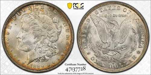 1889 O モルガン銀貨 PCGS MS-63