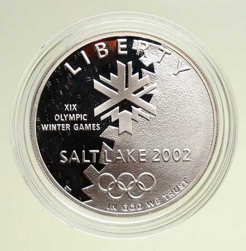 2002年 P 米国 ソルトレイクシティオリンピック プルーフ銀貨 i95064