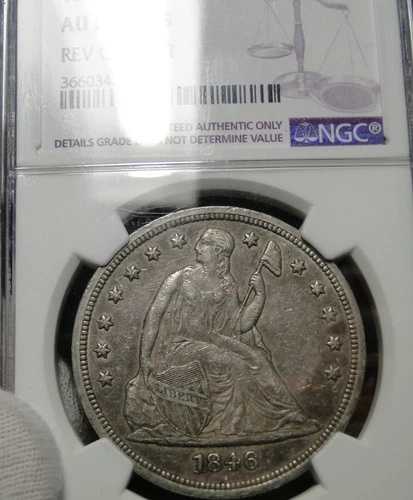 1846年 自由の女神像 銀貨 1ドル NGC AU 詳細｜WORLD RESOURCE【QUEEN店】
