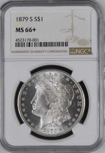 アメリカ 1879-S ドル オールドシルバーコイン #3641 NGC MS66+ a WOWSER VAM#106
