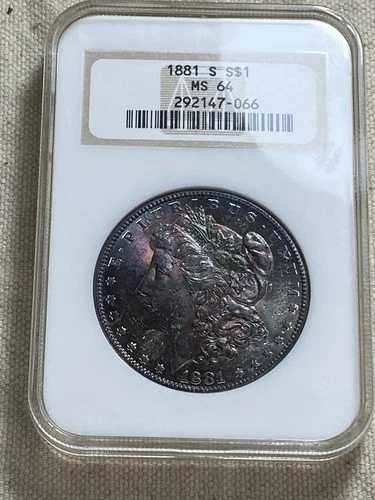 1881年 S モーガン・ダラー NGC MS64 NGC ファッティ・モンスター・トーン・ブラックビューティー