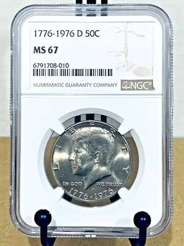 1976-D ケネディ ハーフダラー NGC MS67 ミントステート 67 #6791708-010｜WORLD RESOURCE【QUEEN店】