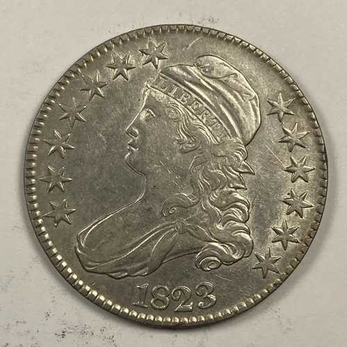 1823年製キャップバストハーフ。.50。ほぼ新品。0-104 ダブルプロファイル。｜WORLD RESOURCE【QUEEN店】