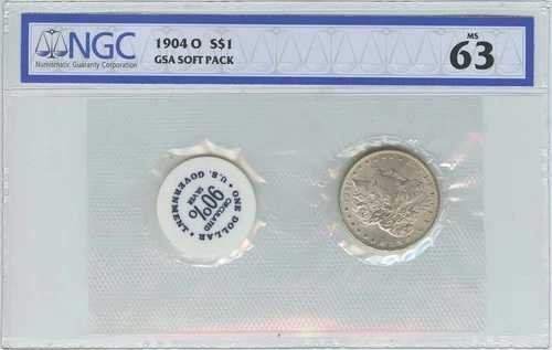 1904-O モルガン・ダラー GSA ソフトパック S$1 NGC MS63|WORLD RESOURCE【QUEEN店】