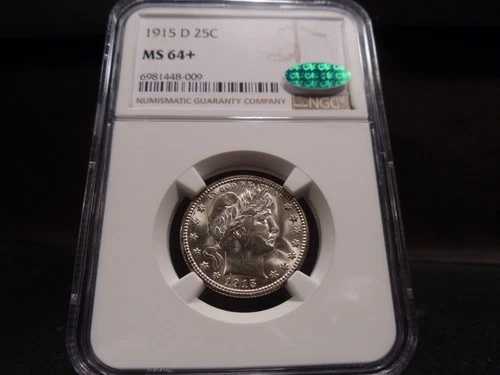 1915-D MS64+ (Plus) バーバークォーター NGC/CAC認定 ニアジェム - ブラストホワイト｜WORLD RESOURCE【QUEEN店】