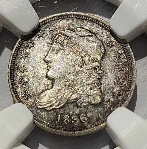 1836年 5セント キャップドバスト ハーフダイム NGC MS62｜WORLD RESOURCE【QUEEN店】 166,100円