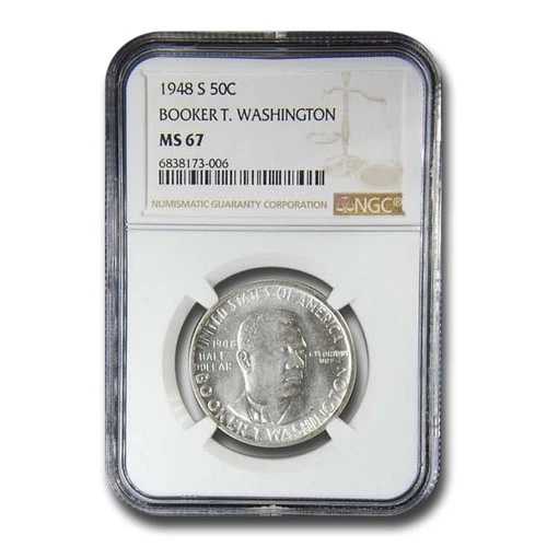 1948-S ブッカー・T・ワシントン ハーフダラー MS-67 NGC｜WORLD RESOURCE【QUEEN店】