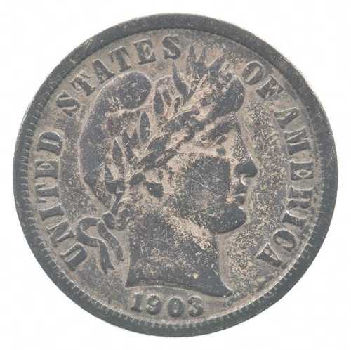 1903-S バーバーダイム *7514