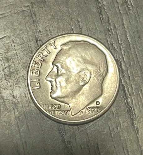 ヴィンテージ 1977 ルーズベルト ダイム D ミント エラー (外側の縁に多少の傷あり) 158,950円