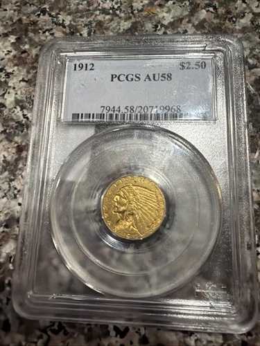 1912年 AU インディアン 2.50 ゴールド