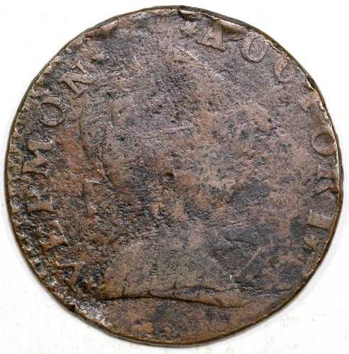 1788年 1/2セント RR-29 バーモント植民地銅貨