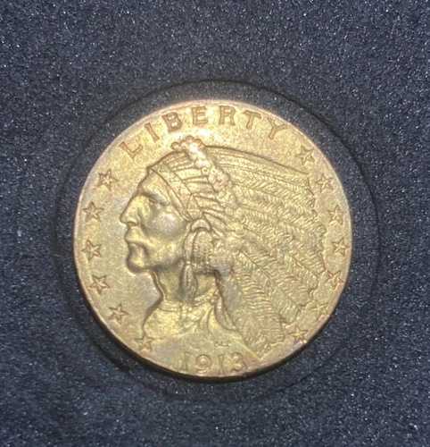 1913年 リバティ 2.5ドル金貨 インディアンヘッド