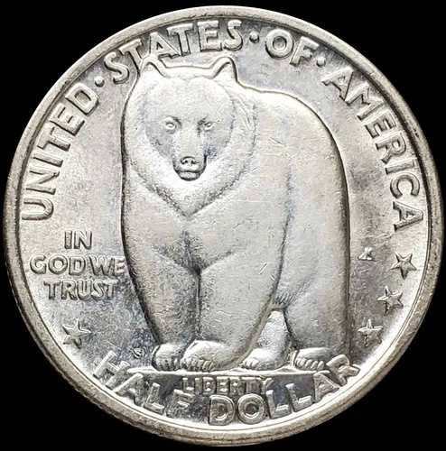 1936年 サンフランシスコ オークランド ベイブリッジ記念ハーフドル 90% 銀貨 50セント
