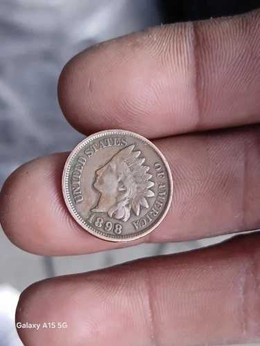 1898年インディアンヘッドセントペニー 良好な状態 158,950円