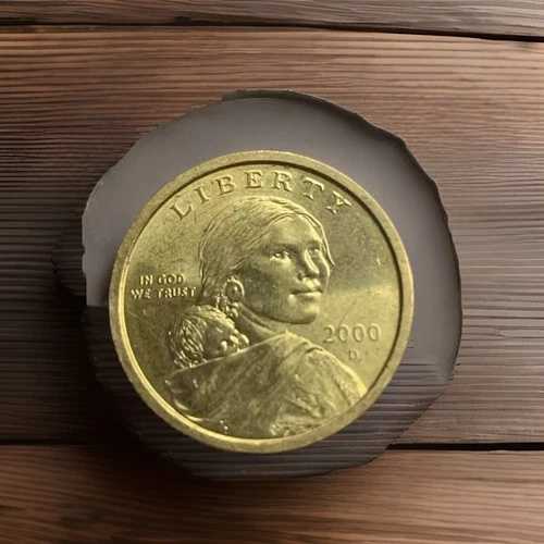 2000 D サカガウィア 1ドル硬貨 米国自由の女神 - ゴールドカラー