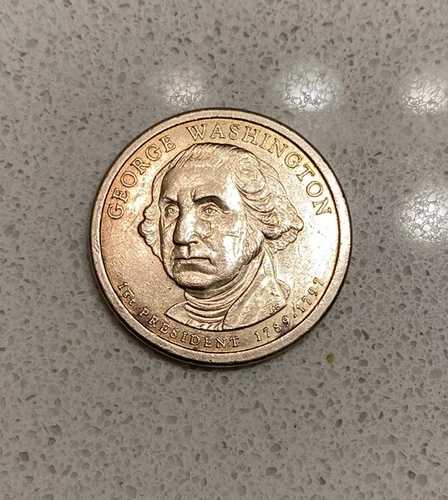非常に珍しいジョージ・ワシントン ドル硬貨 1789-1797 唯一無二の逸品!