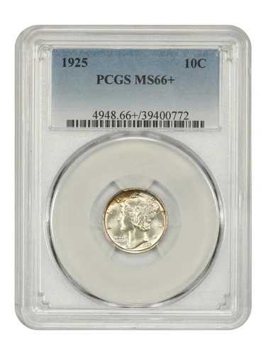 1925年 10セント PCGS MS66+ - マーキュリーダイム｜WORLD RESOURCE【QUEEN店】