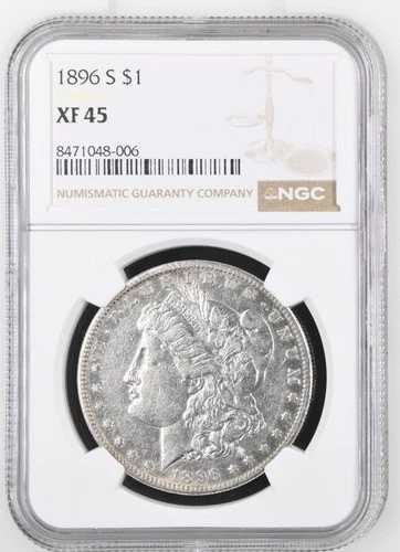 1896年 S モルガン銀貨 NGC XF-45|WORLD RESOURCE【QUEEN店】