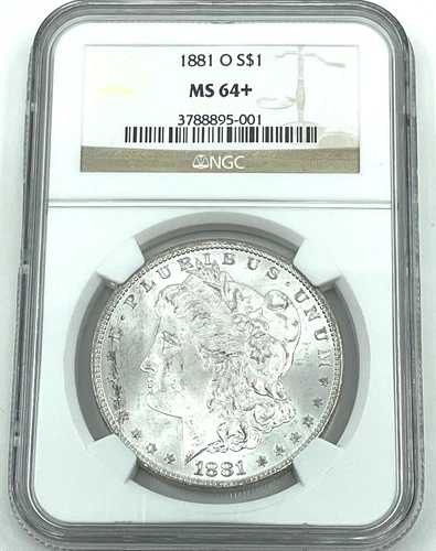 1881-O NGC MS 64+ モルガン銀貨、1885-O NGC MS 65+ モルガン銀貨|WORLD RESOURCE【QUEEN店】