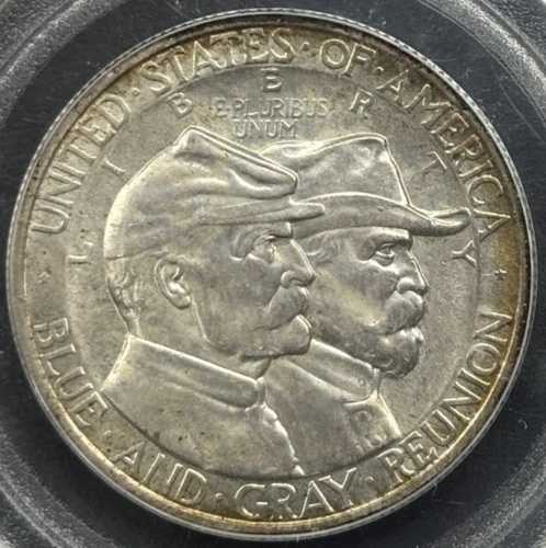 1936年 50セント ゲティスバーグ記念コイン PCGS MS64 - ゴールデンオレンジ周辺部トーニング｜WORLD RESOURCE【QUEEN店】