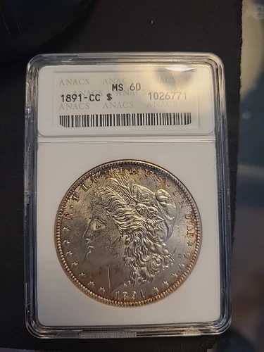 1891 CC モーガン ダラー MS 60 詳細 ANACS シルバー $1 未洗浄!｜WORLD RESOURCE【QUEEN店】