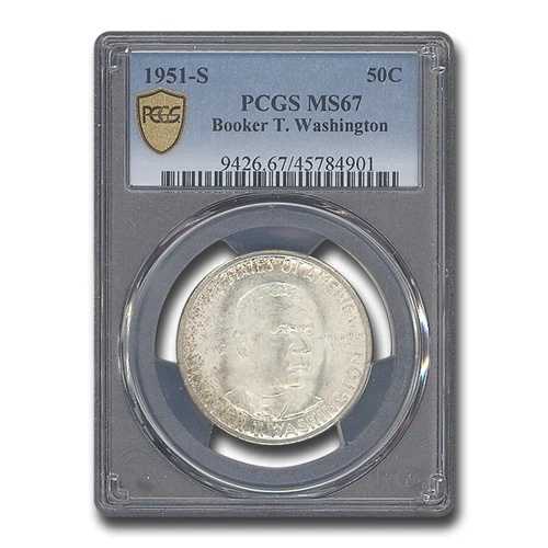 1951-S ブッカー・T・ワシントン ハーフダラー MS-67 PCGS