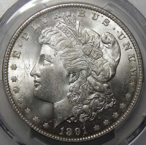1891年 PCGS MS64 モルガン・ダラー