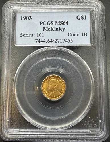 1903年 マッキンリー記念金貨 PCGS OGH ブルーラベル MS64 11XEE25