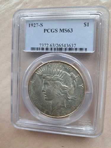 1927-S ピースダラー PCGS MS63