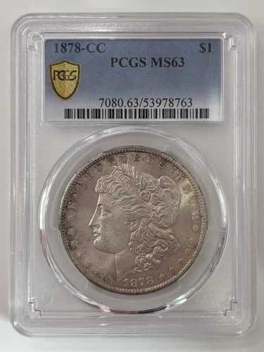1878年製 モルガン・ダラー PCGS MS63