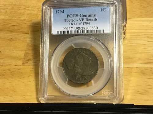 1794年製 ラージセントペニー PCGS VF 詳細 1794年製 卸売価格以下で送料無料