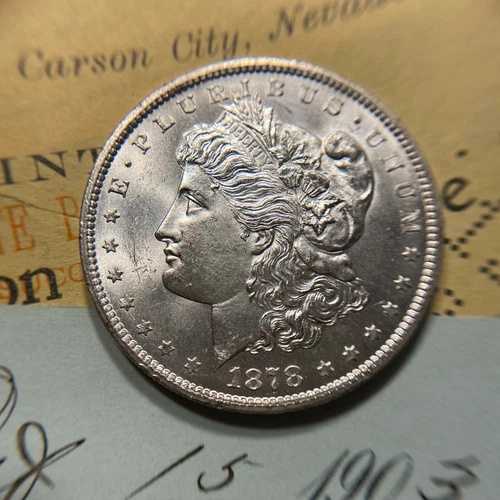 1878 CC モーガン シルバー ダラー チョイス BU UNC 未流通 S$1 コイン
